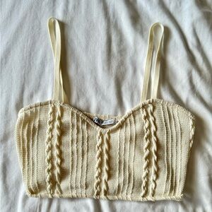 zara knitted tank